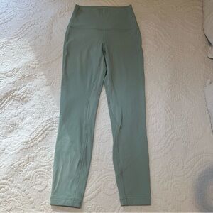 Lululemon Women's Align 7/8 Leggings. Size: 4. Blue/Gray Color.